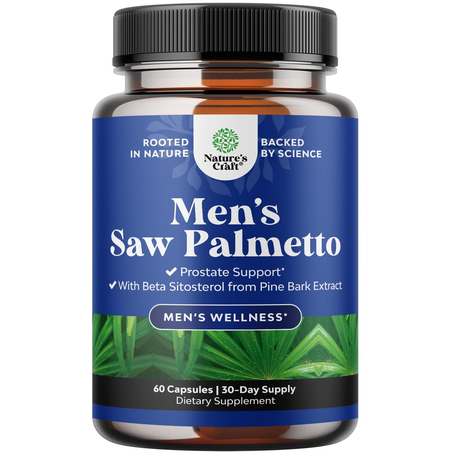 Natures Craft Saw Palmetto with Beta Sitosterol Capsule 60 Count