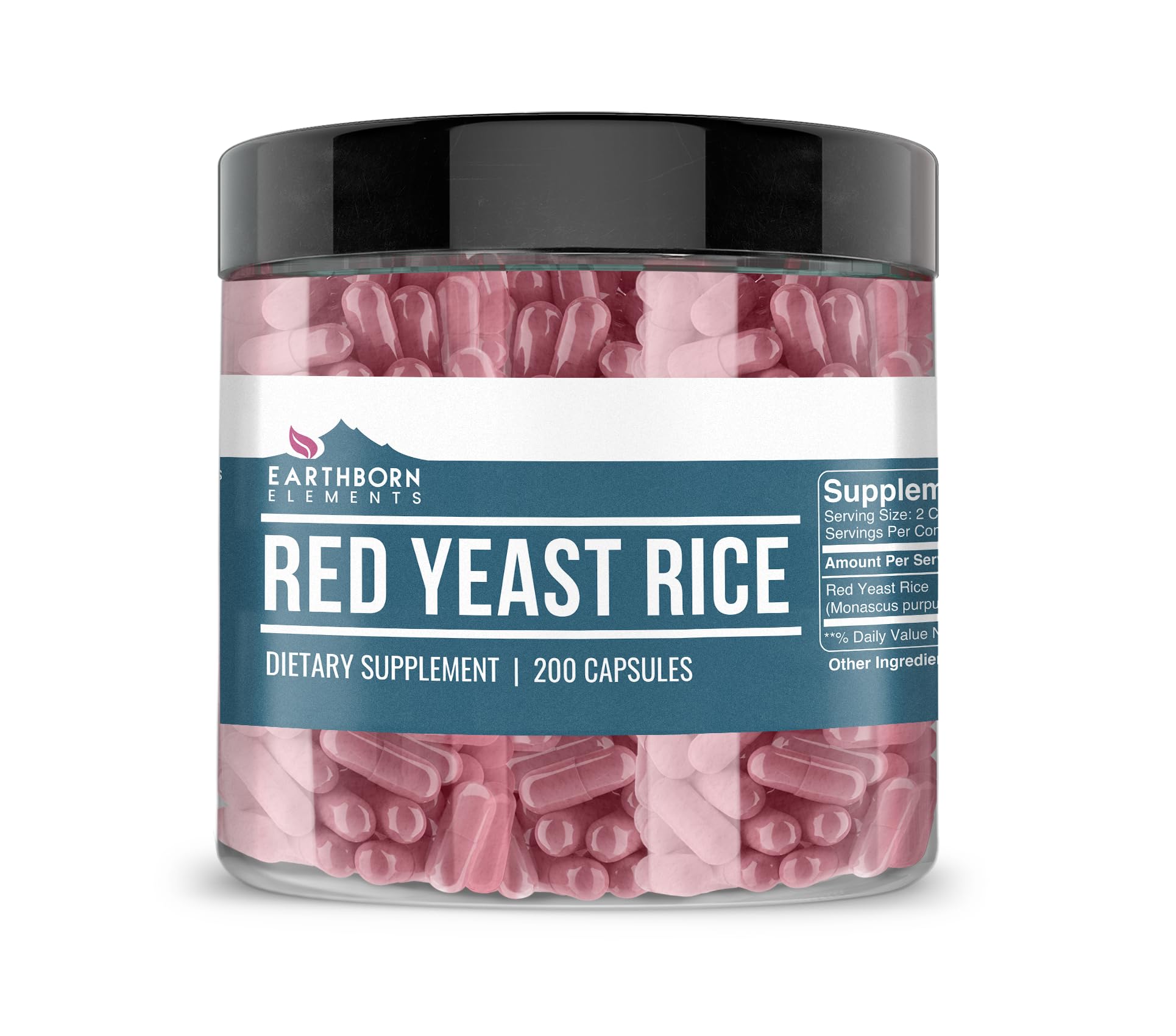 Earthborn Elements Red Yeast Rice Capsules, 200 Capsules