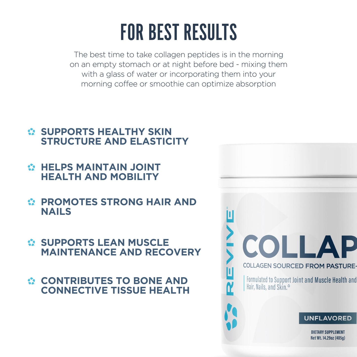 Revive CollaPURE Collagen Peptides Powder, 30 Servings