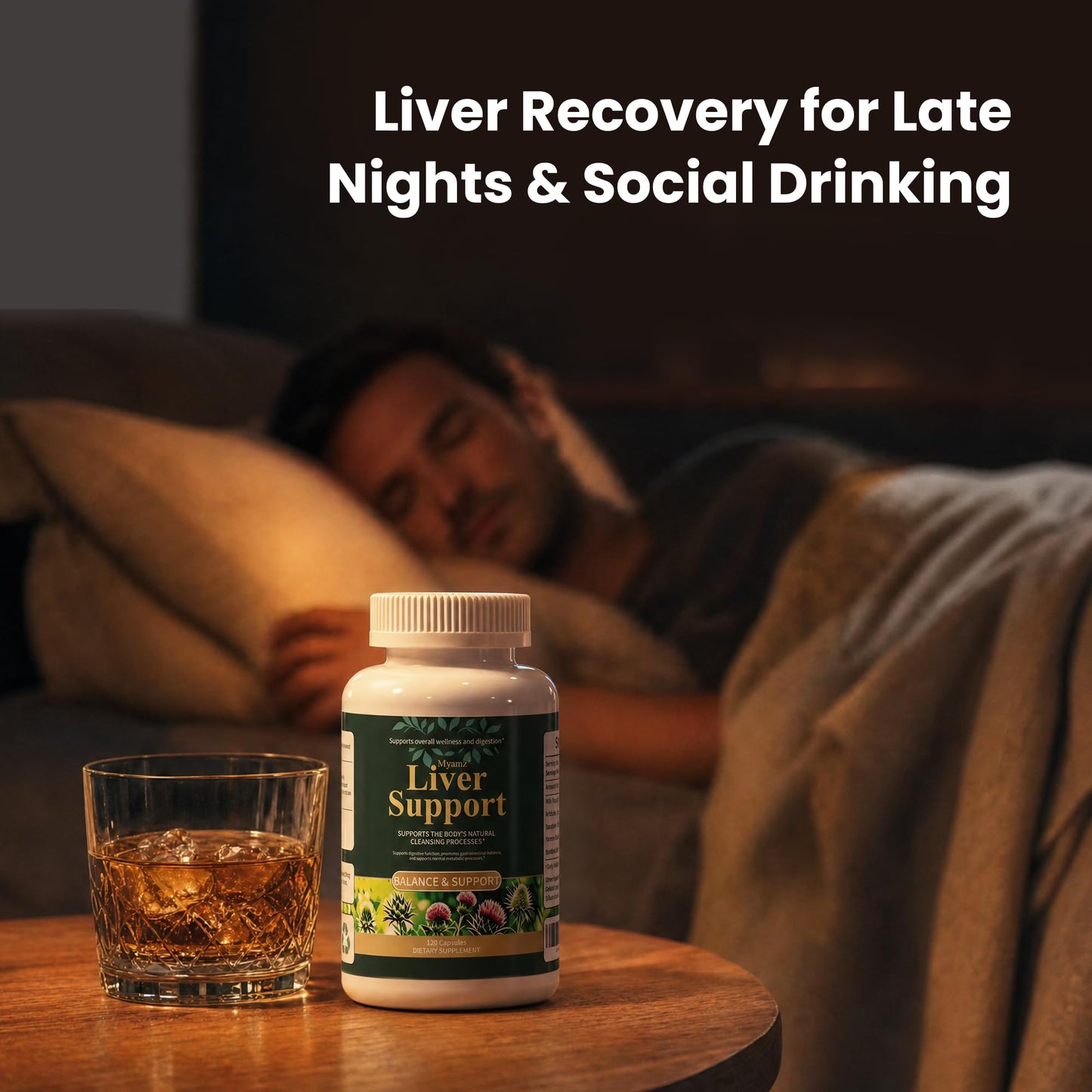 Myamz Milk Thistle Liver Cleanse Detox & Repair Supplement Capsule 1 Count