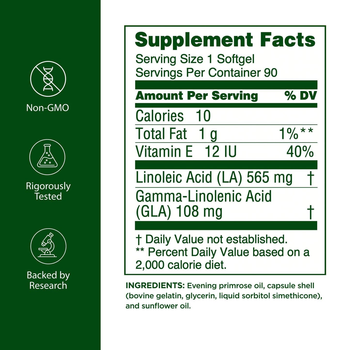 Flora Efamol Pure Evening Primrose Oil Capsule 180 Count