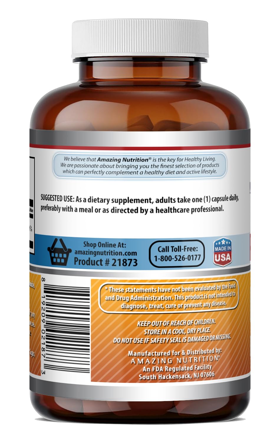 Amazing Nutrition Riboflavin 400 mg Capsules 240 Count
