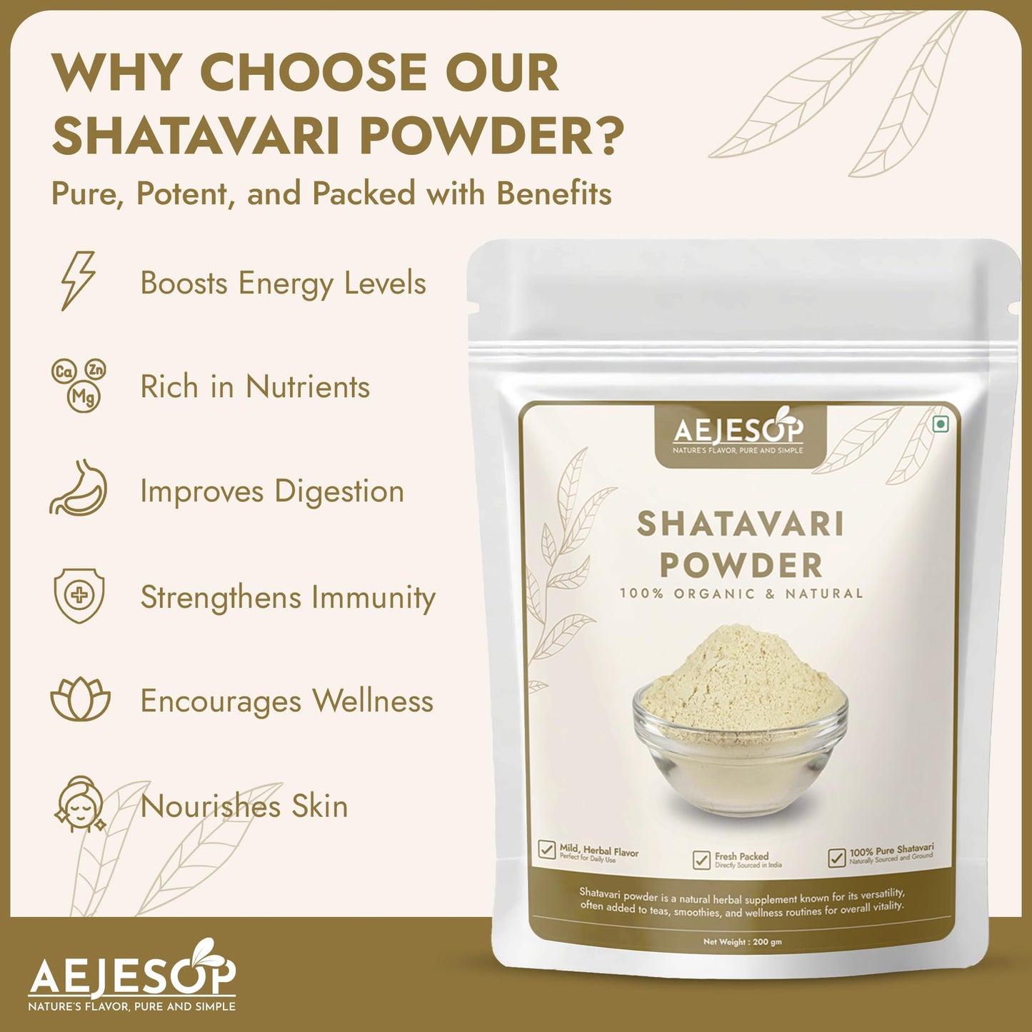 AEJESOP Shatavari Powder 7 oz