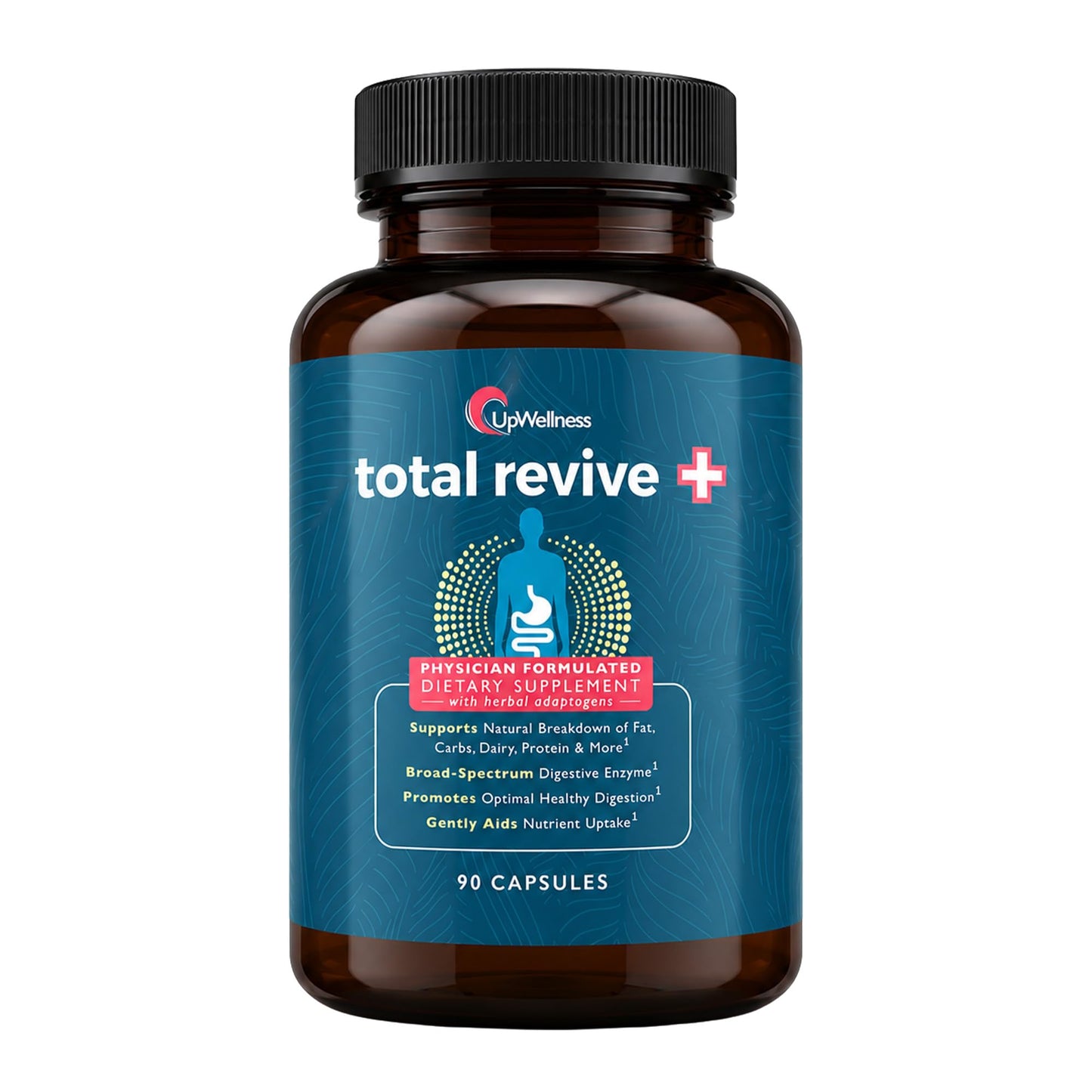 UpWellness Total Revive+ Digestive Enzymes 90 Capsules