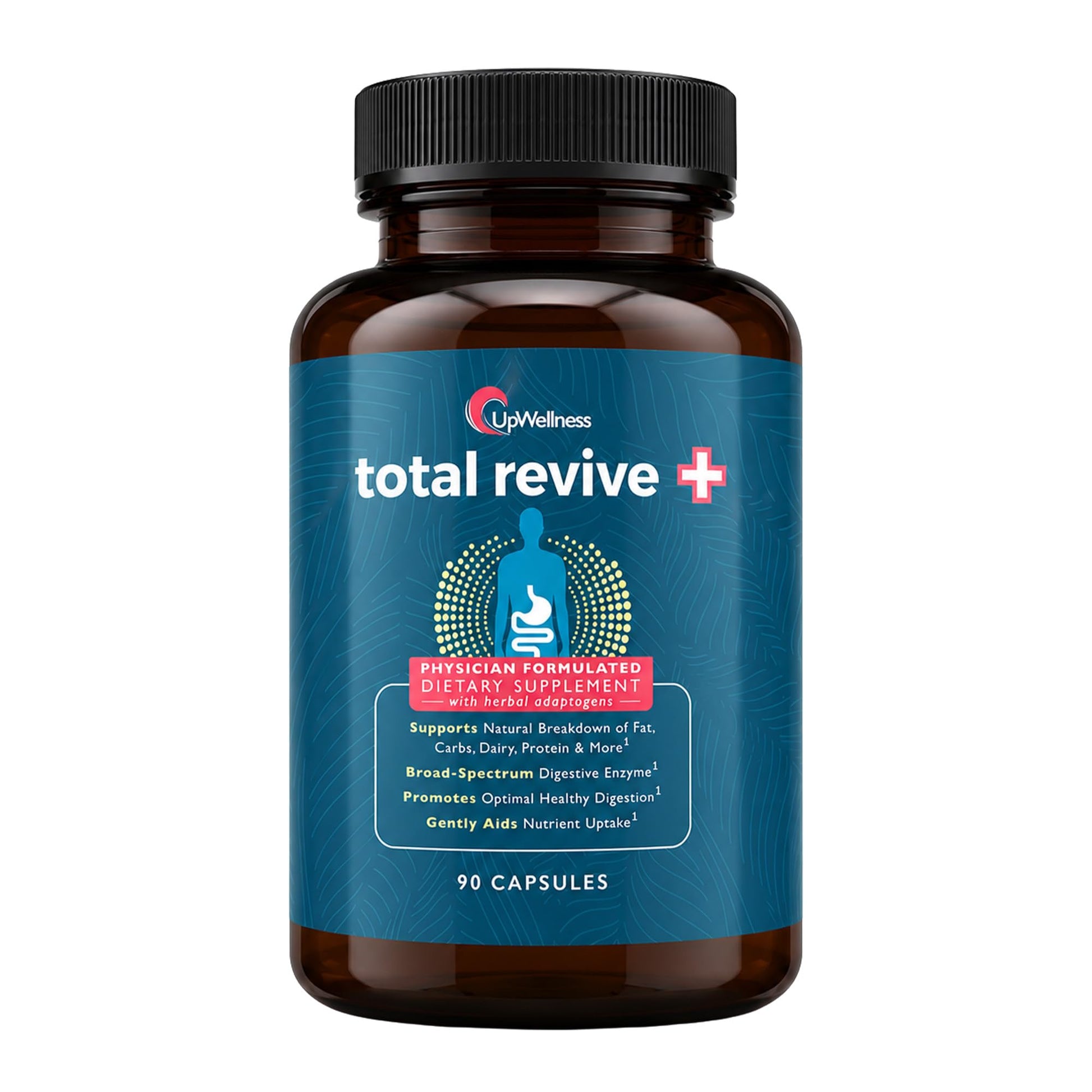 UpWellness Total Revive+ Digestive Enzymes 90 Capsules