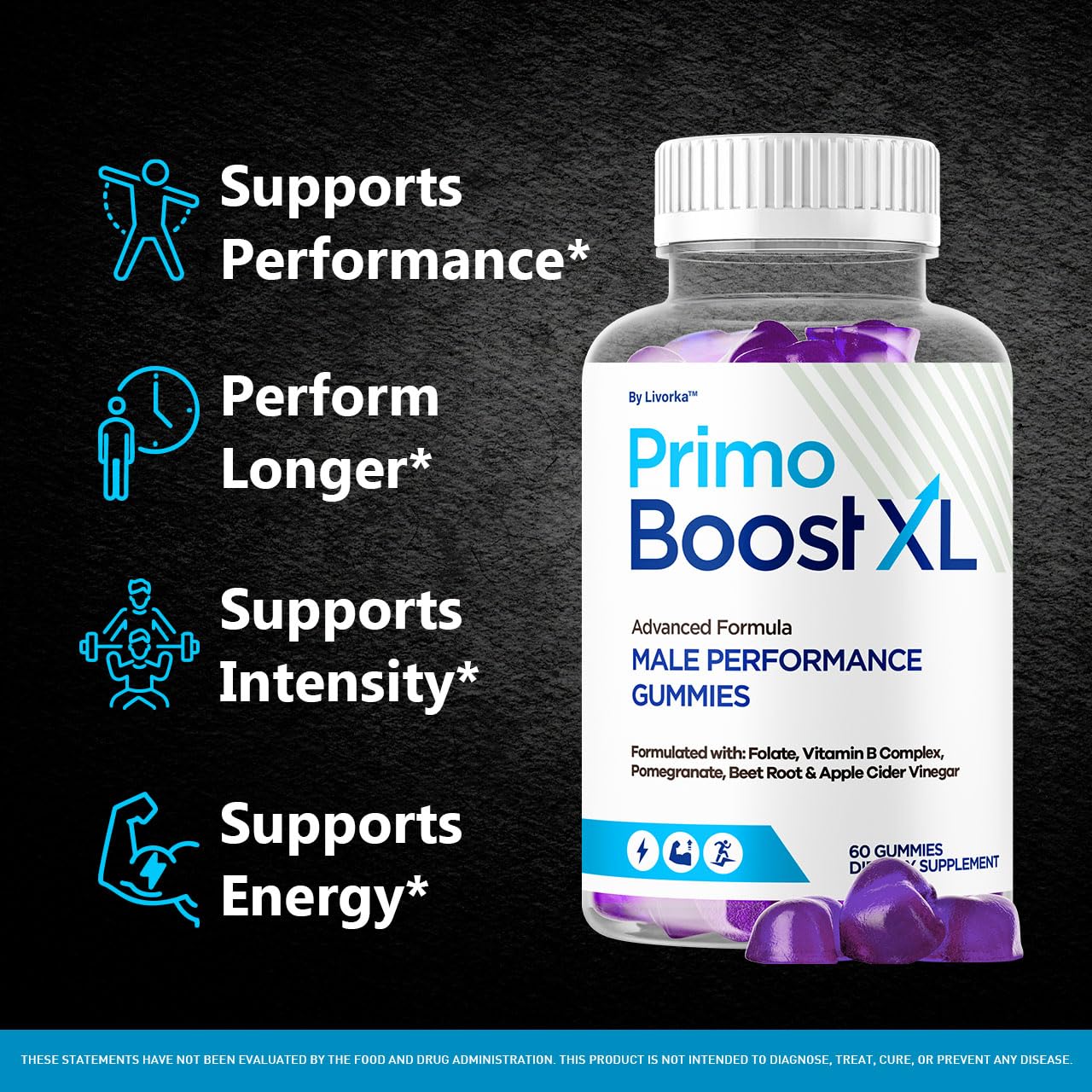 LIVORKA Primo Boost XL Gummies 60