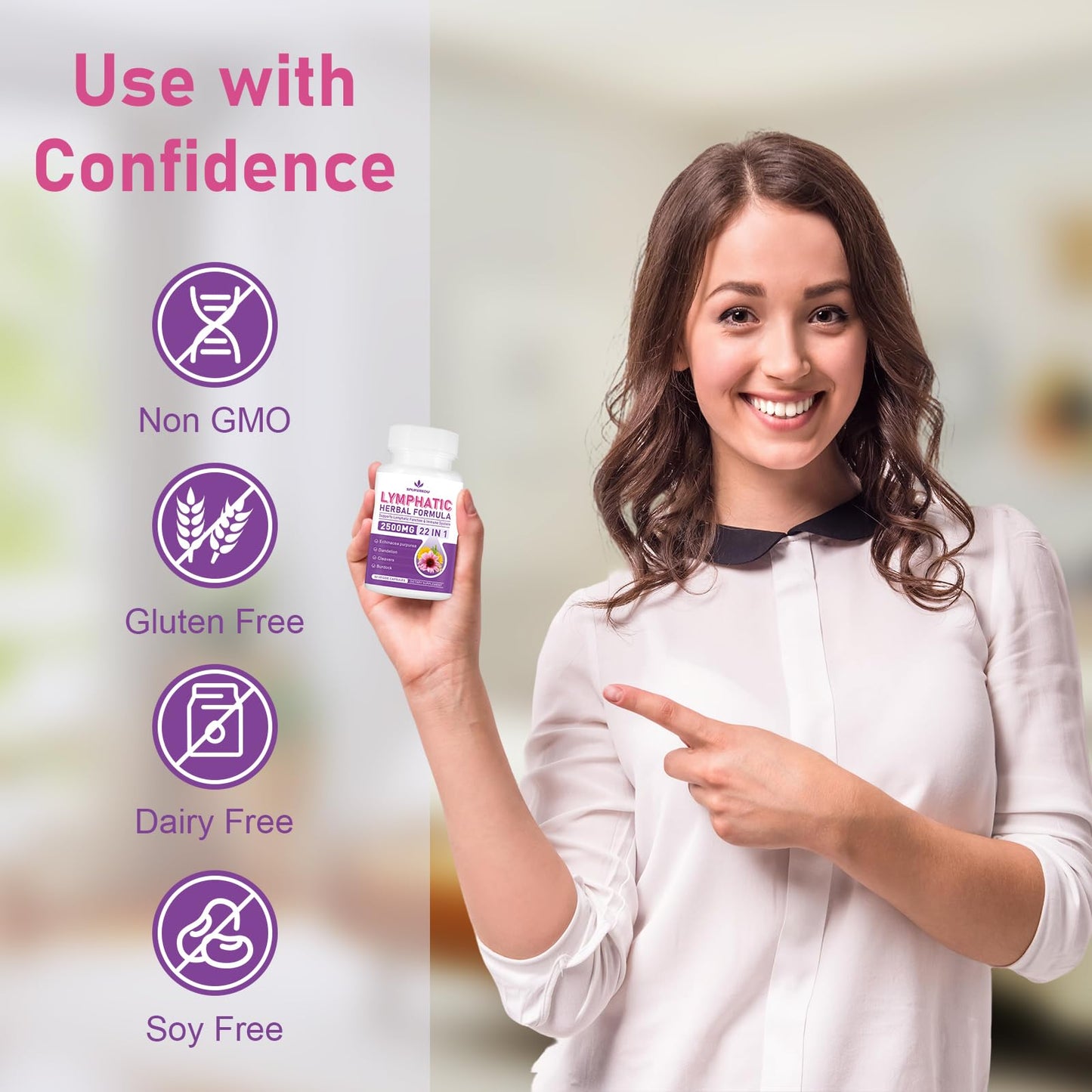 Spliferkou Lymphatic Drainage Supplements Capsules 180