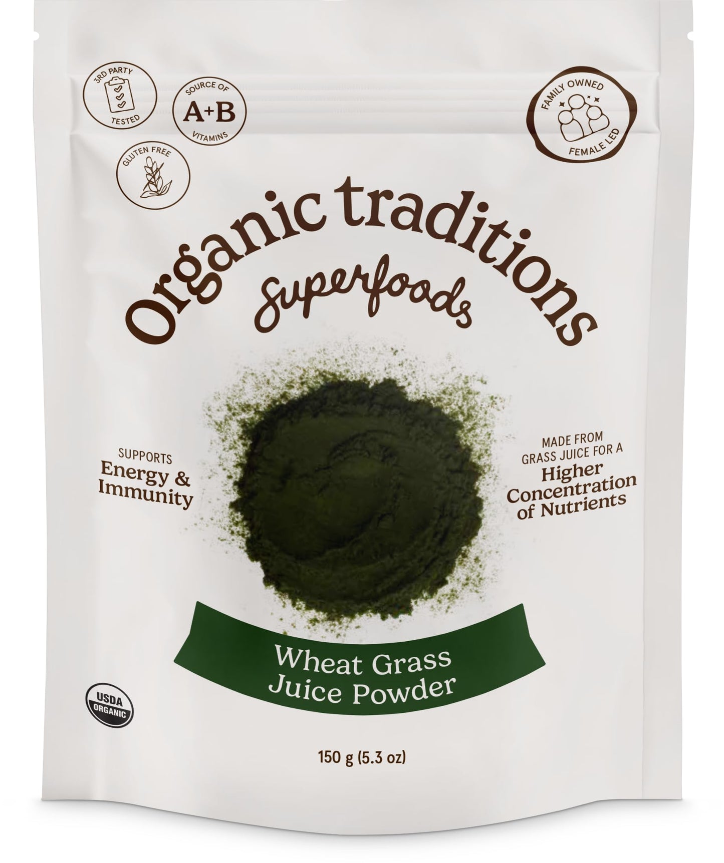 Organic Traditions Wheat Grass Powder 5.3 oz