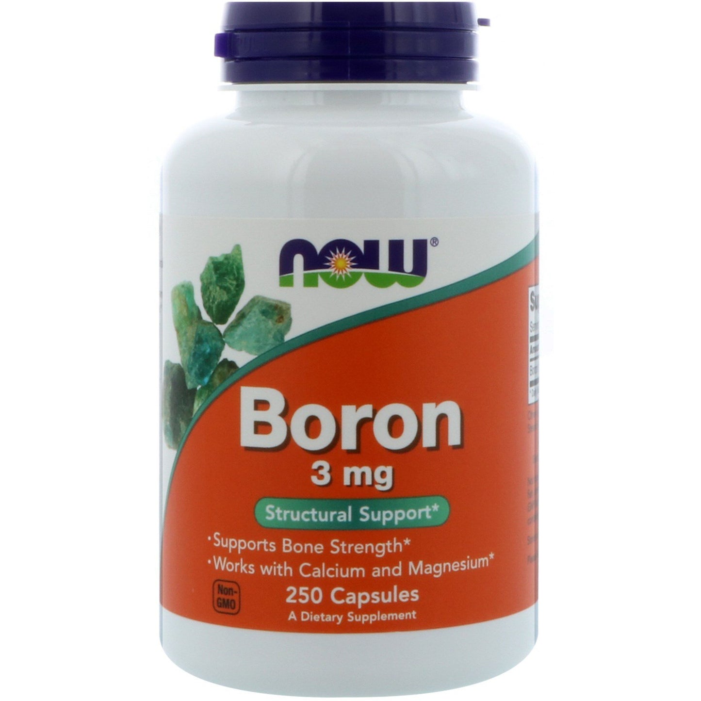 NOW Foods Boron 3 mg Capsules, 250 Count