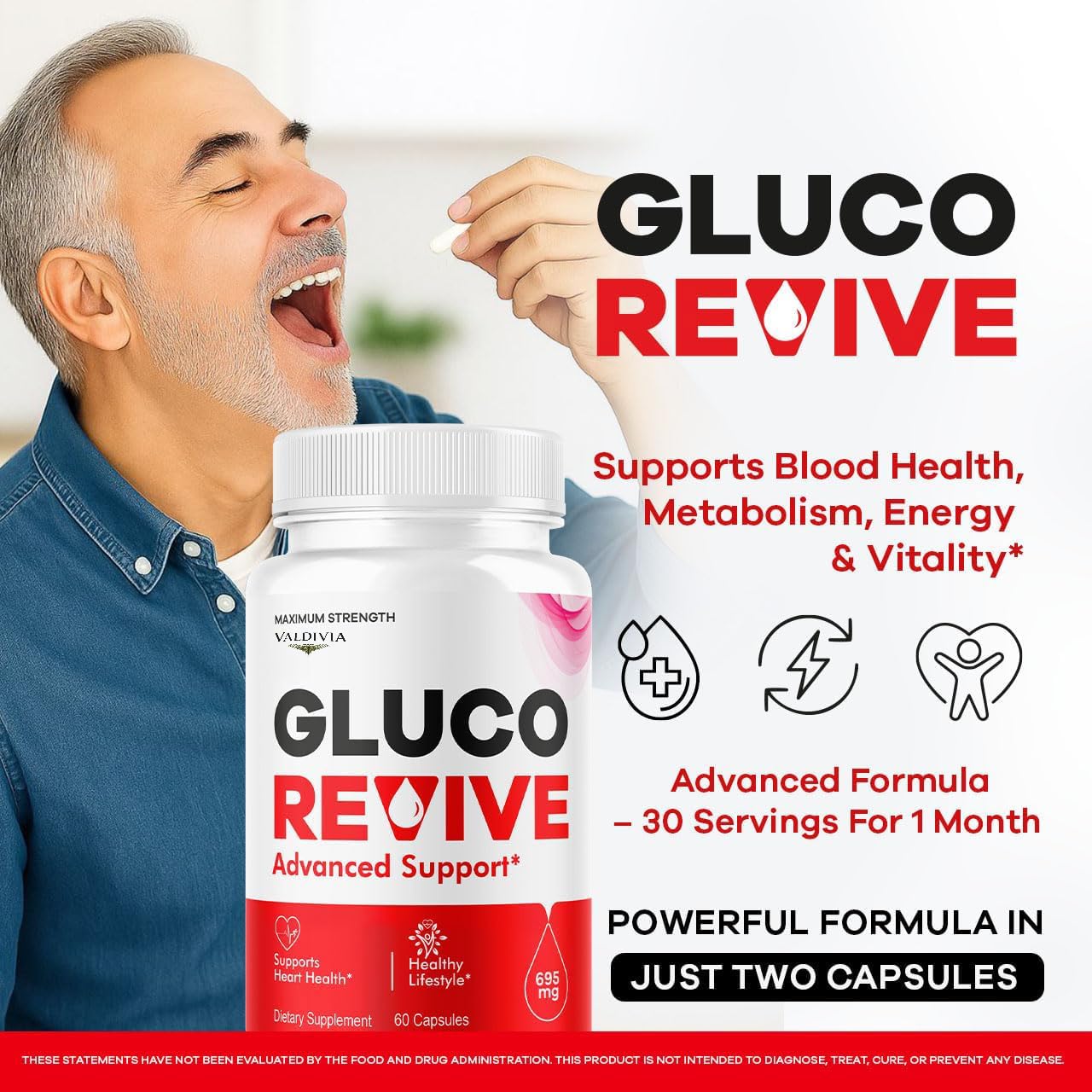 Valdivia Gluco Revive Capsule 180 Capsules