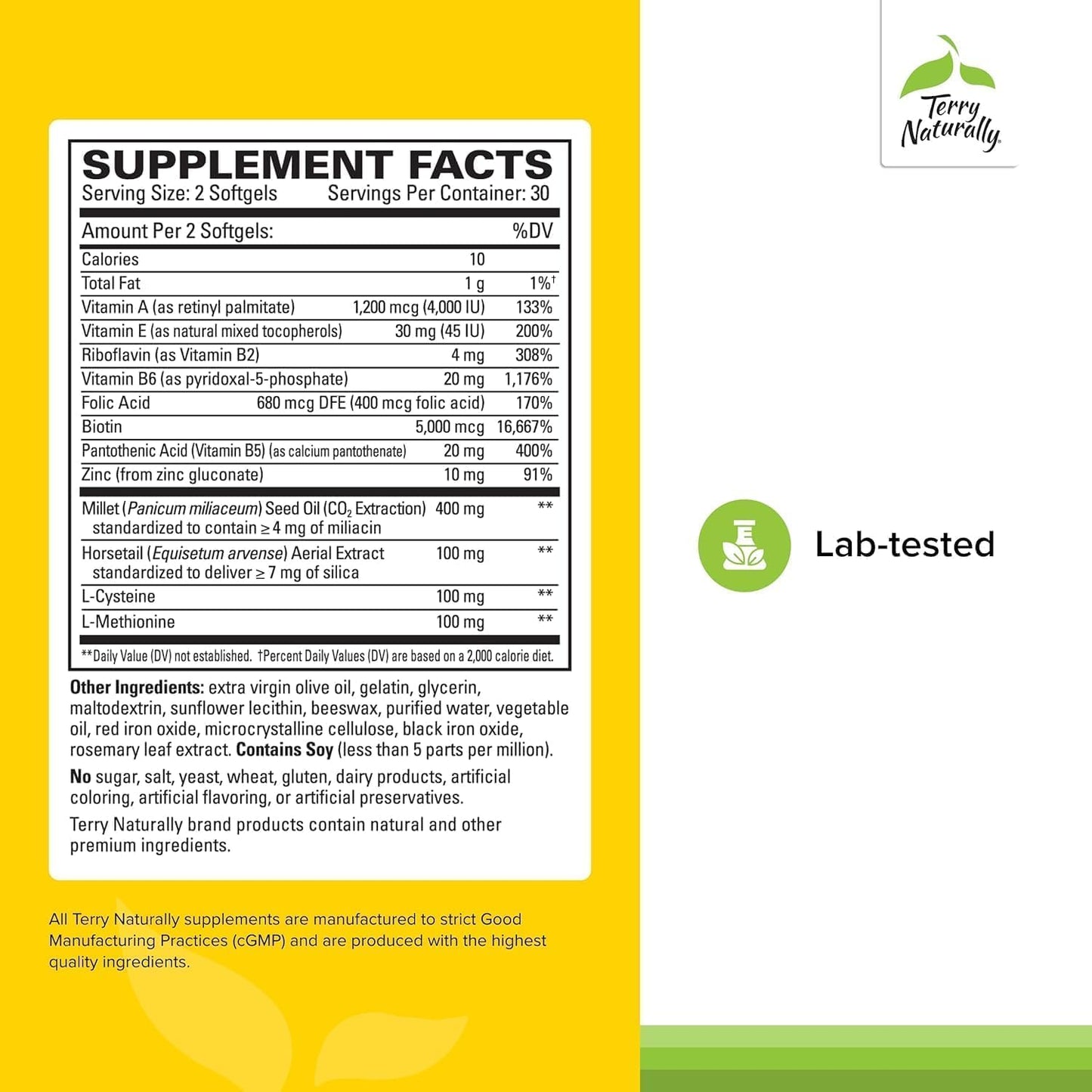 Terry Naturally Hair Renew Formula Softgels 60