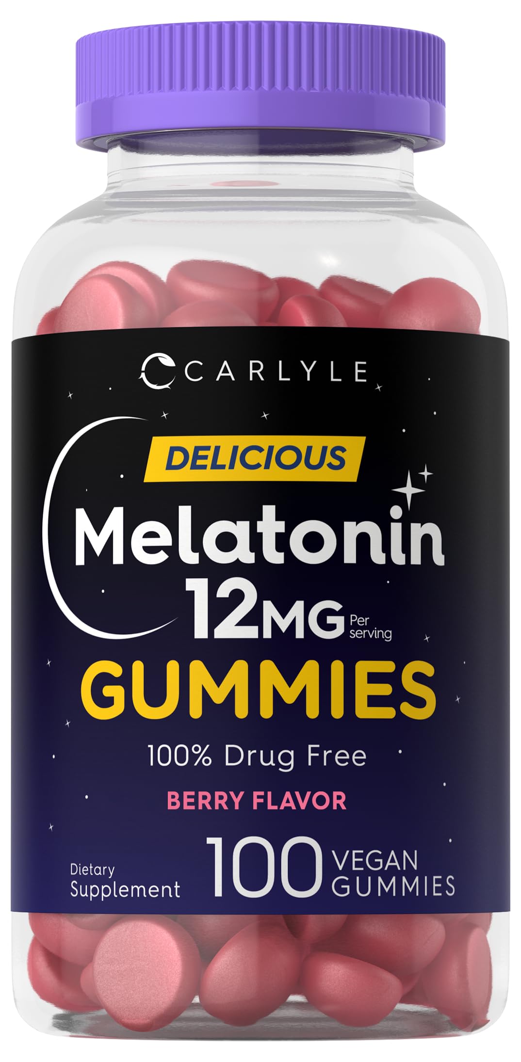 Carlyle Melatonin Gummy 12mg 100 Count