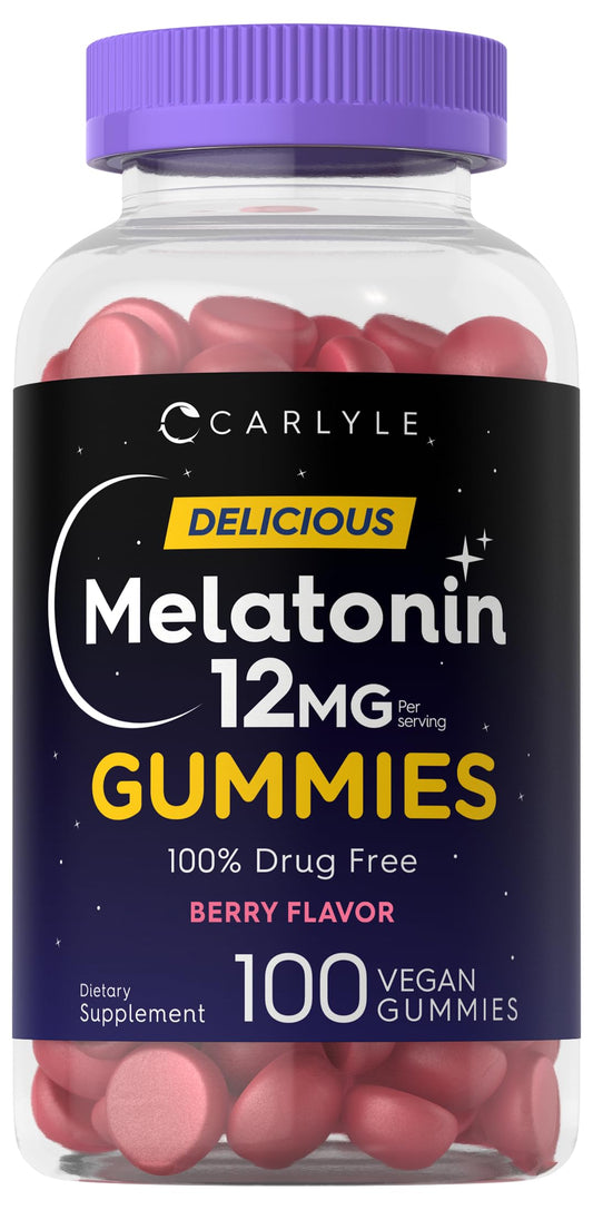 Carlyle Melatonin Gummy 12mg 100 Count