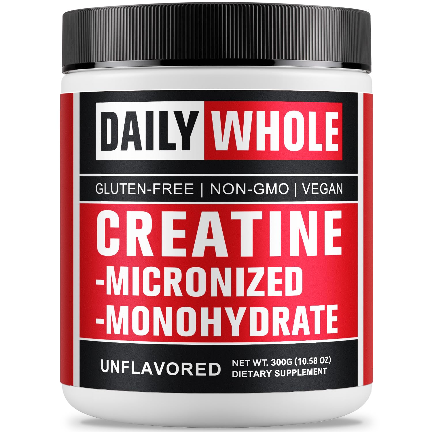 DailyWhole Organics Creatine Monohydrate Micronized Powder, 10.58 oz