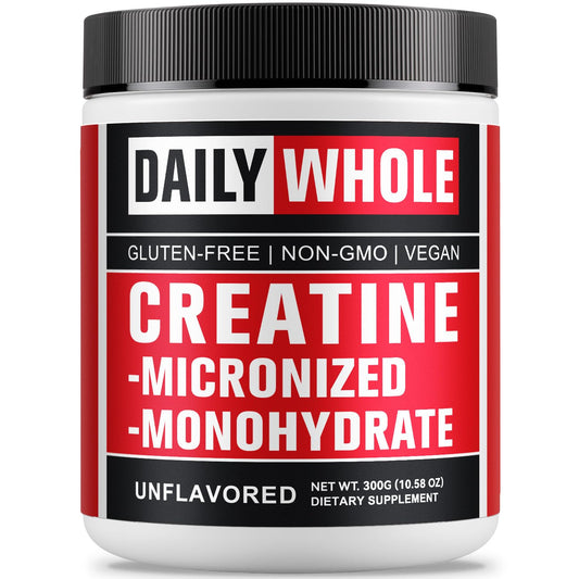 DailyWhole Organics Creatine Monohydrate Micronized Powder, 10.58 oz