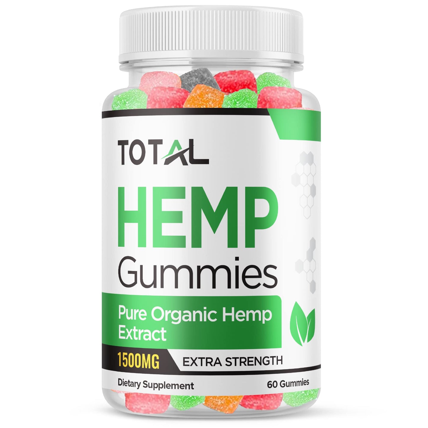 Purvia Total Hemp Gummies Maximum Strength Formula, Gummy, 60 Count