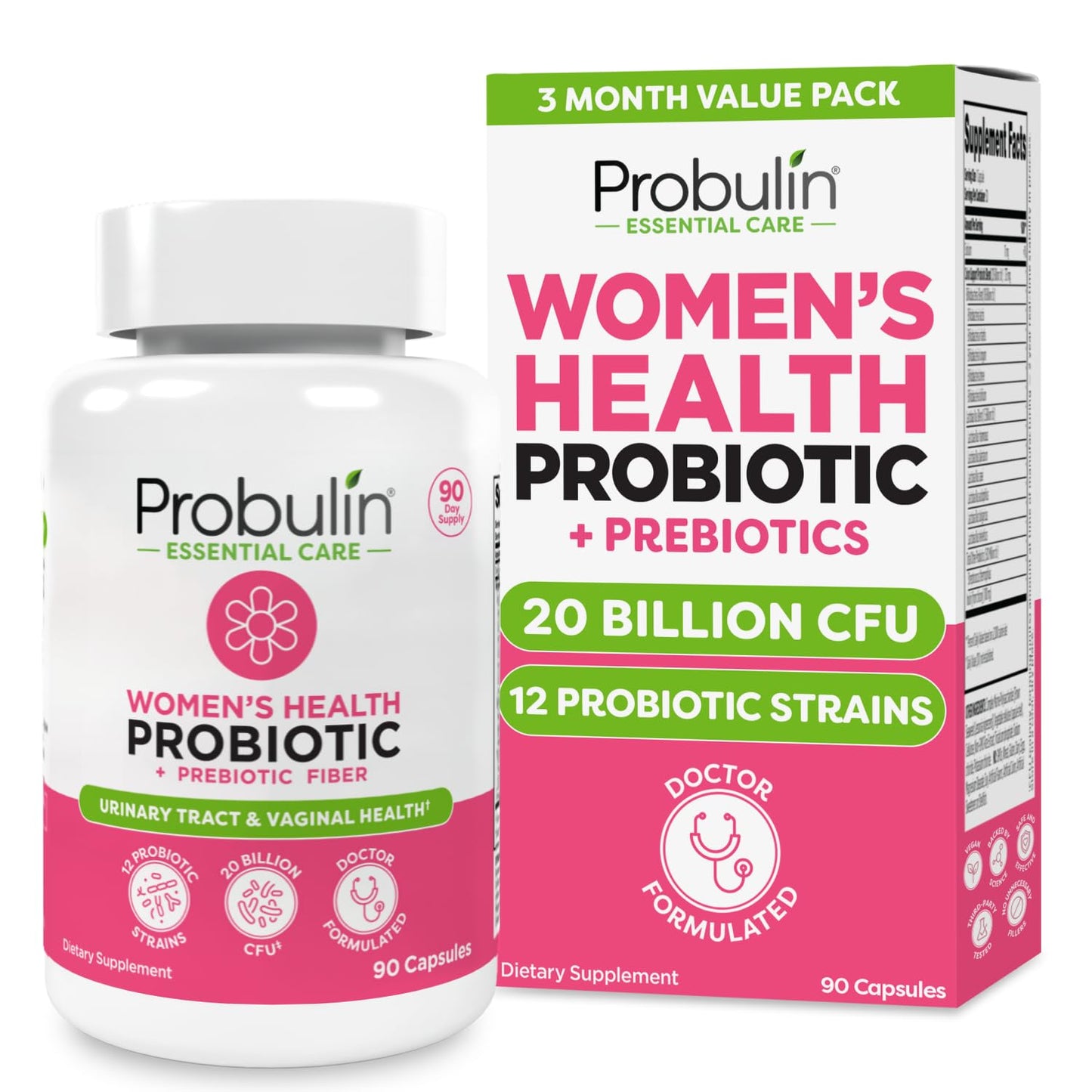Probulin Womens Probiotic Capsule 90 Count