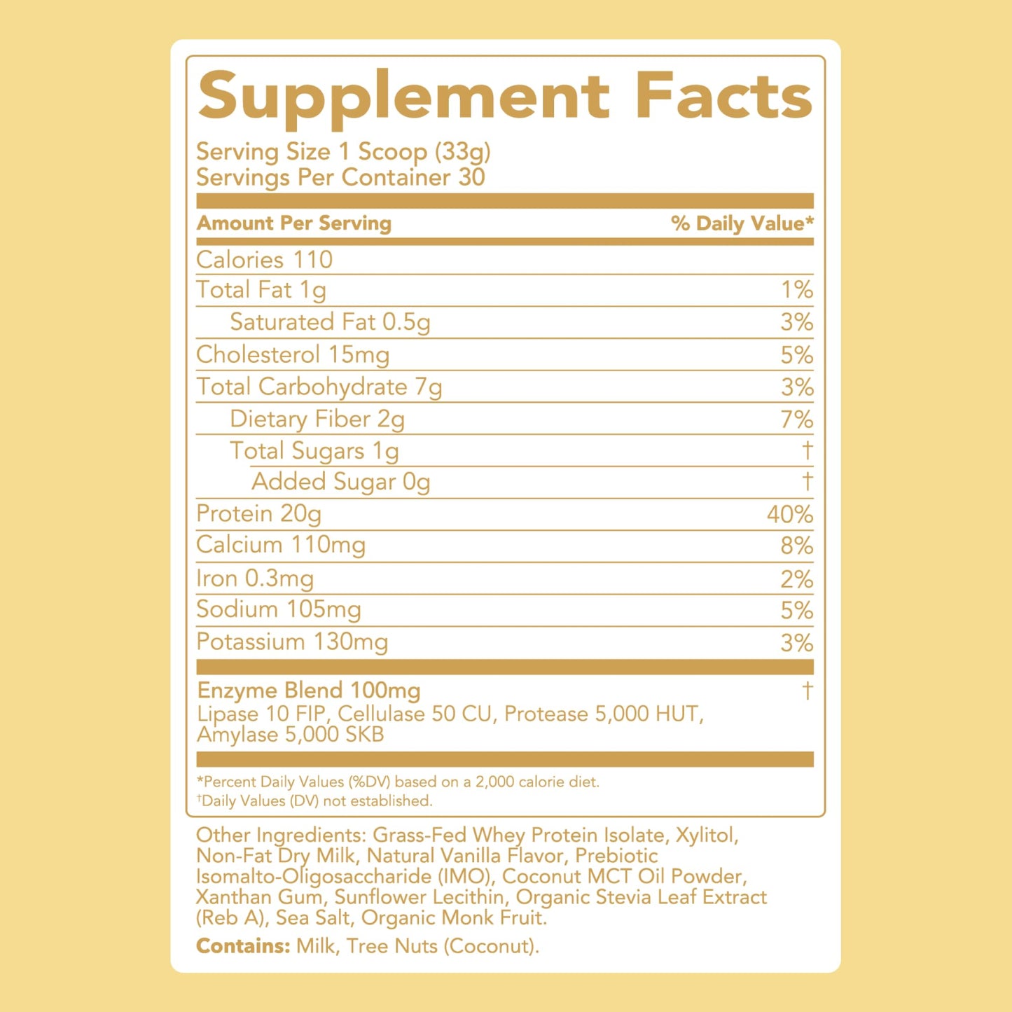 Clean Simple Eats Whey Protein Powder, Simply Vanilla Flavor, 30 Servings