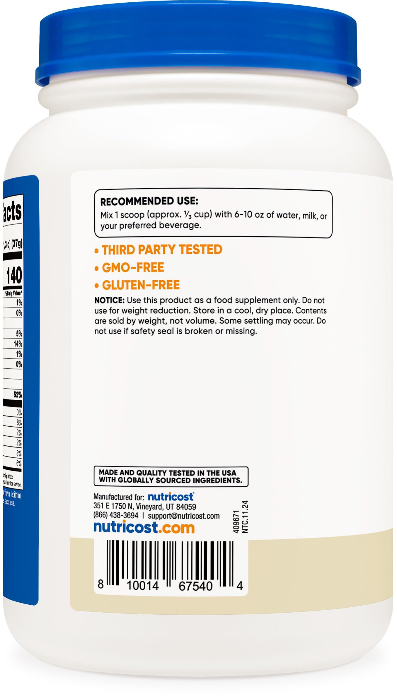 Nutricost Whey Protein Isolate Powder, 32 Servings