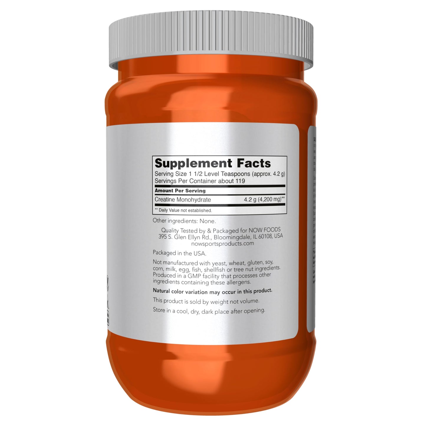 NOW Foods Micronized Creatine Powder 17.6 oz