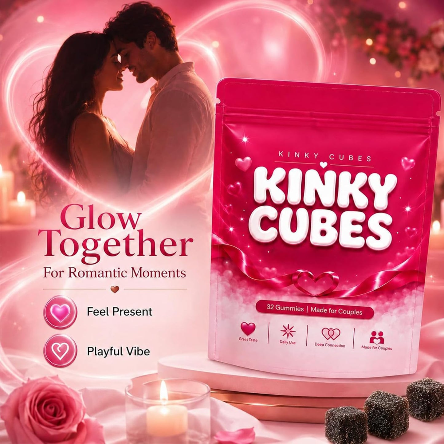 KINKY CUBES Gummies Capsule 1 Count
