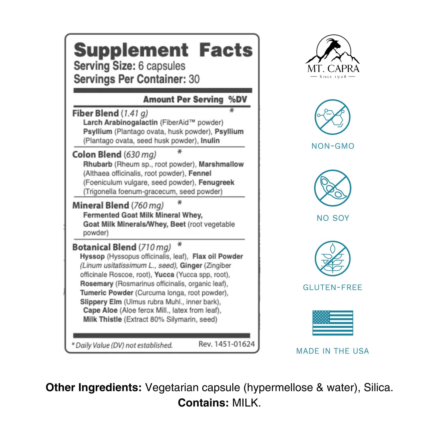 Mt. Capra CapraCleanse Capsule, 180 Capsules