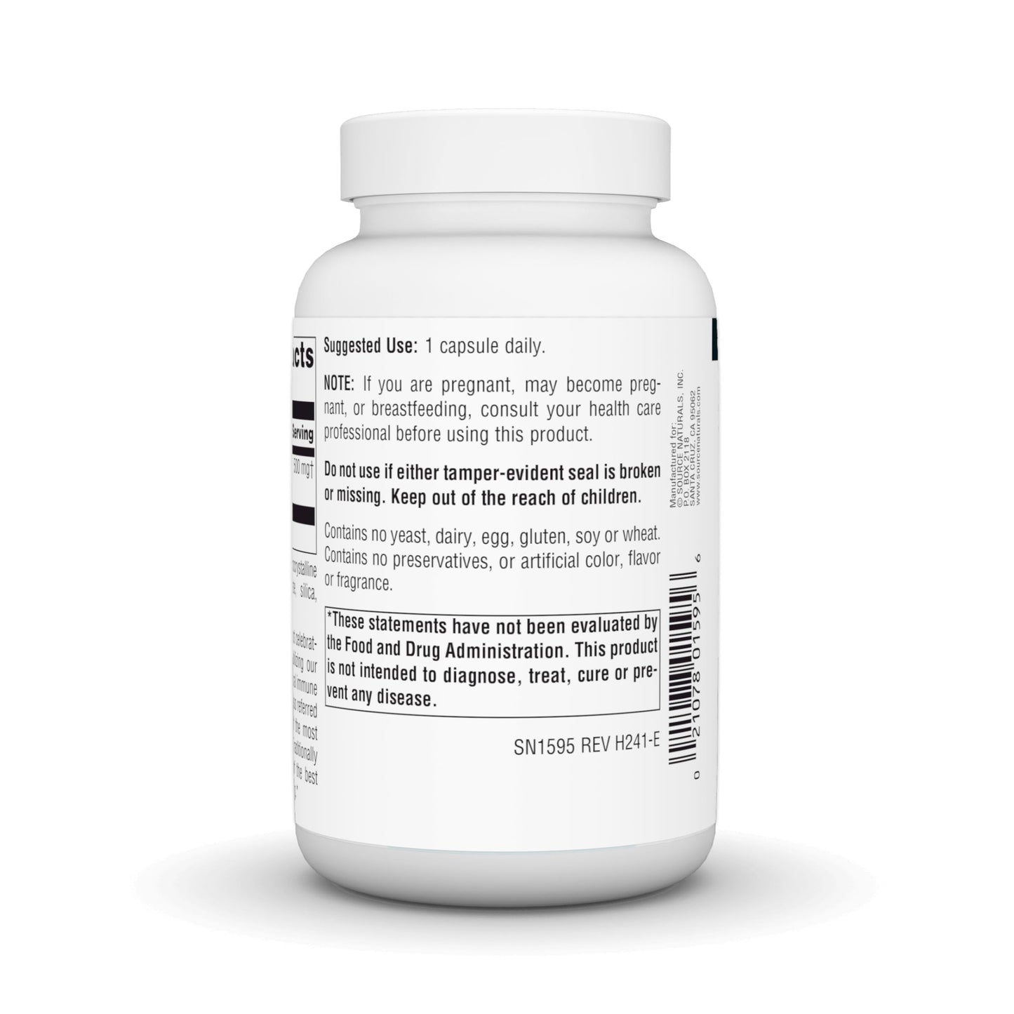 Source Naturals Echinacea Root Extract 500mg Capsule, 100 Capsules