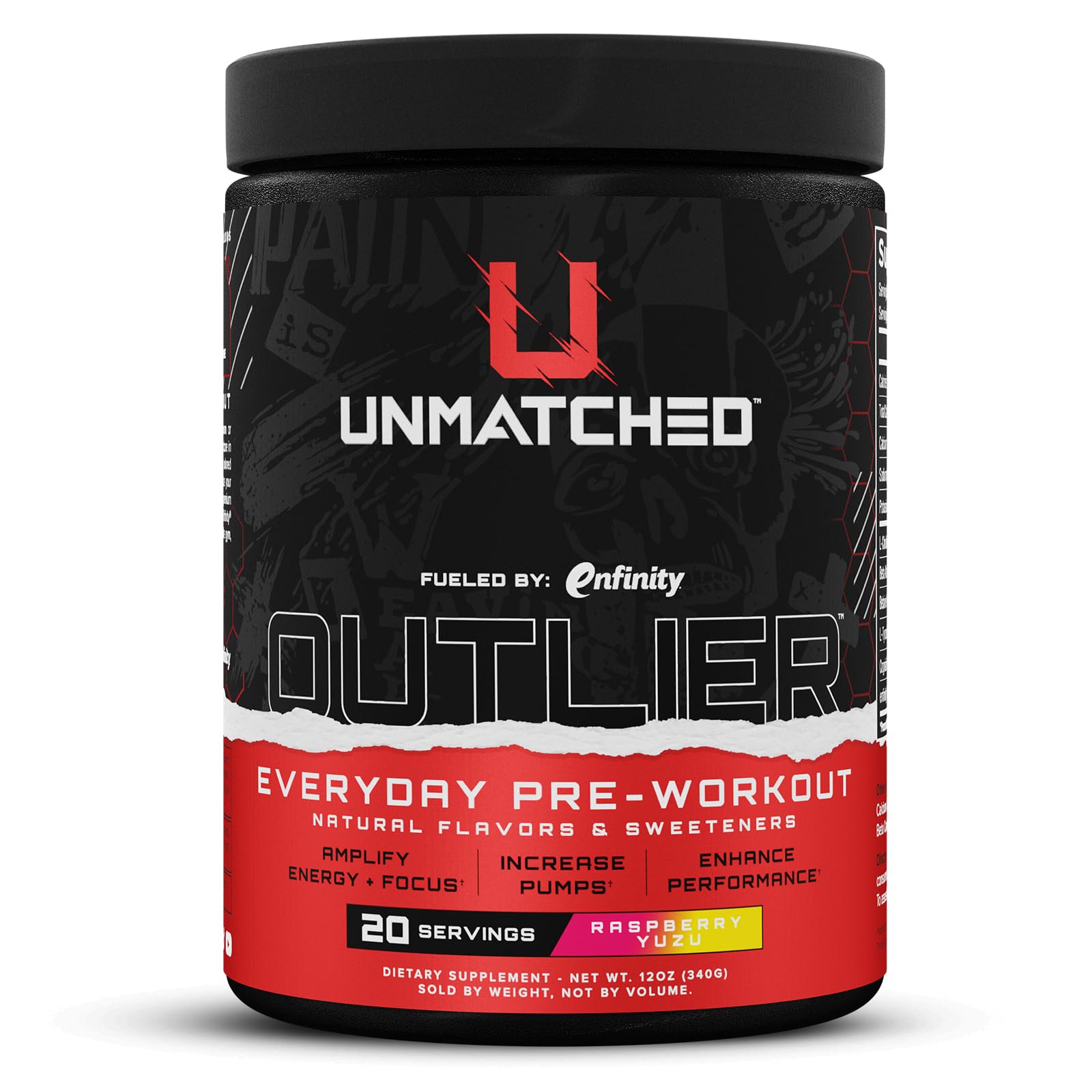Unmatched Outlier Everyday Pre Workout Powder 12