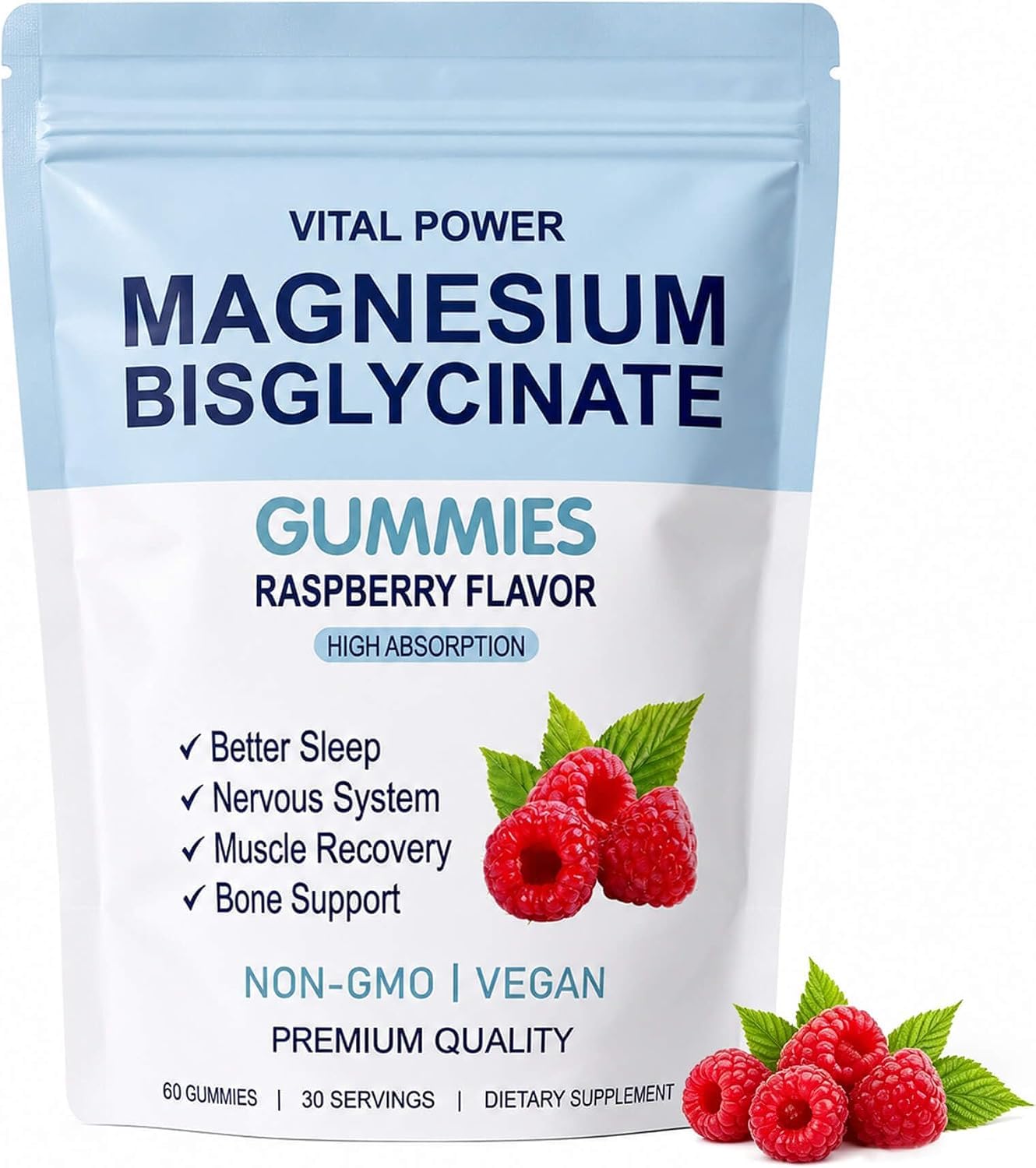 LithCiphi Magnesium Bisglycinate Gummies 60 Count