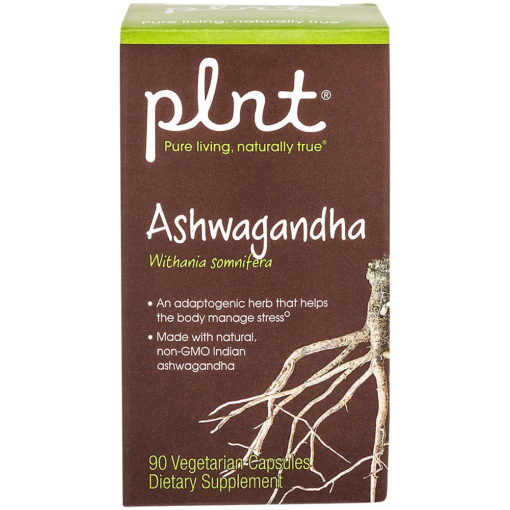 plnt Ashwagandha 380mg per Serving Capsule, 90 Count