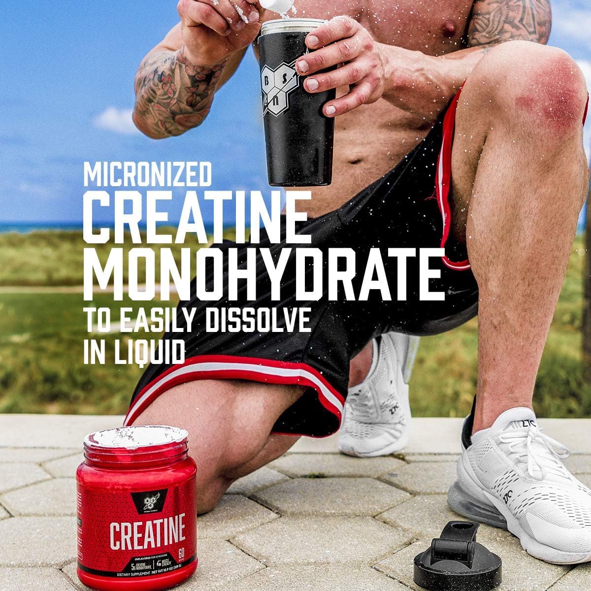 BSN Micronized Creatine Monohydrate Powder, 10.9 oz