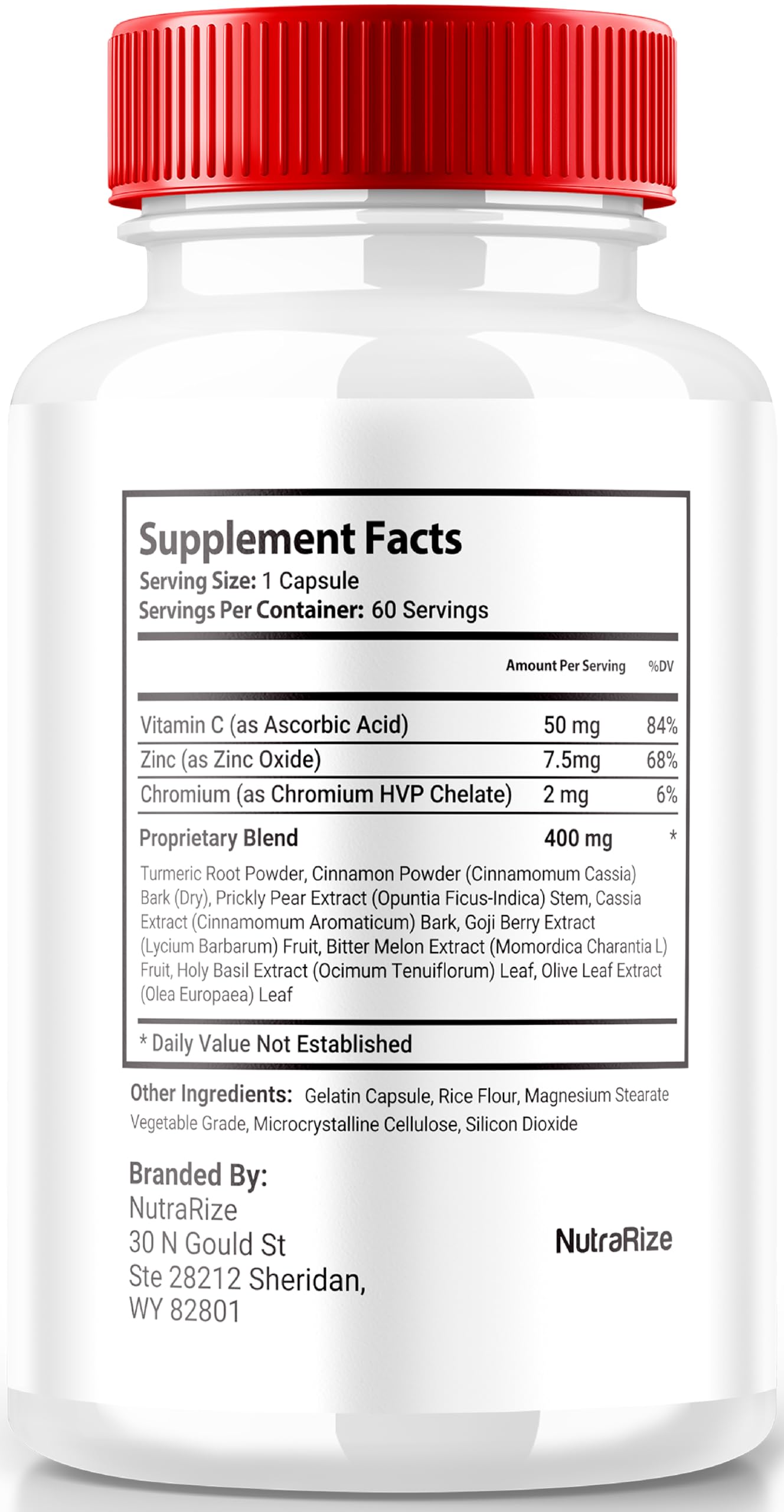 NutraRize Glucovate Glycogen Support Capsules 120 Capsules