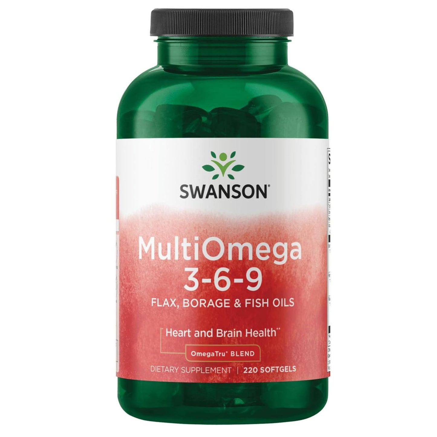Swanson MultiOmega 3-6-9 Non-GMO Flax Softgels 220
