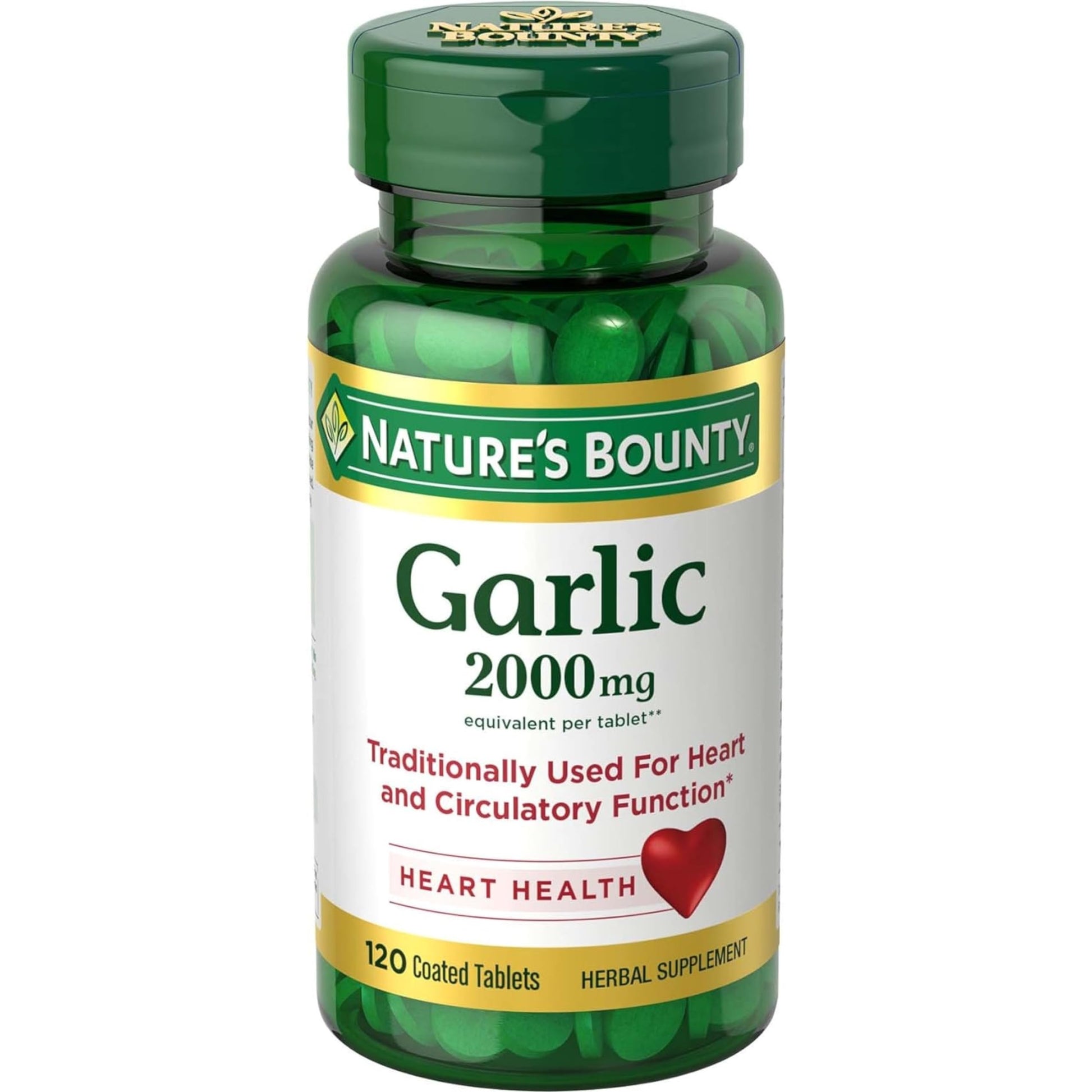 Nature's Bounty Garlic 2000mg Tablet, 120 Count
