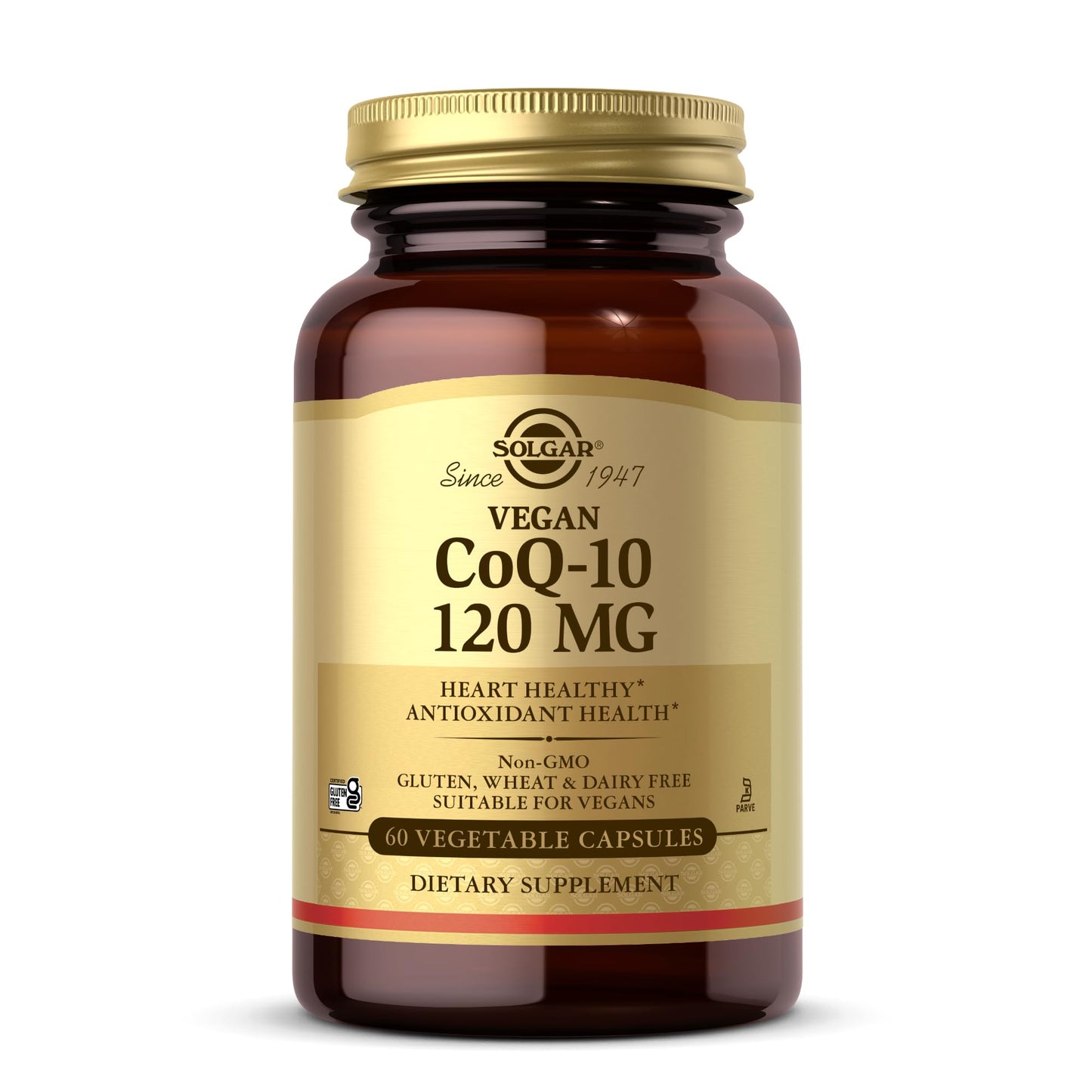 Solgar Vegan CoQ-10 120 mg Vegetable Capsules, 60 Count