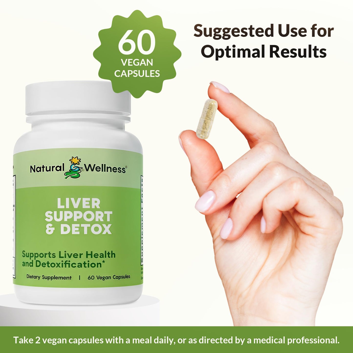 Natural Wellness Liver Support & Detox 60 Capsules