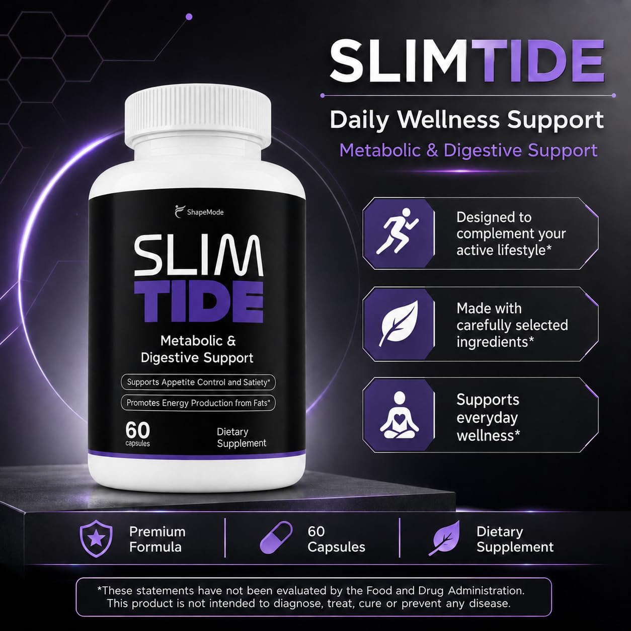 SHAPEMODE Slimtide Advanced Formula for Weight Management Gummies 120 Gummies