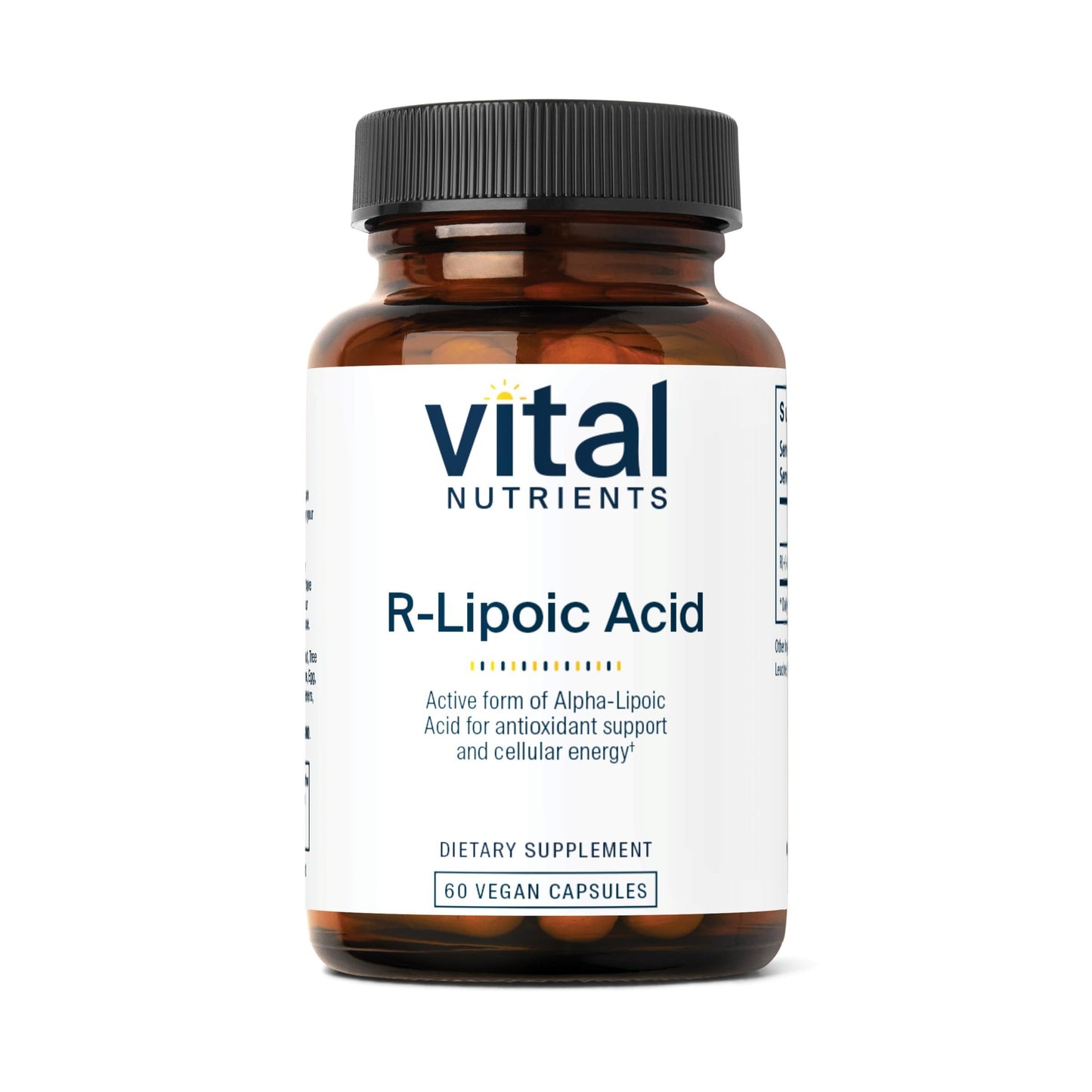 Vital Nutrients R-Lipoic Acid Active Alpha-Lipoic Acid Antioxidant Capsules, 60 Count