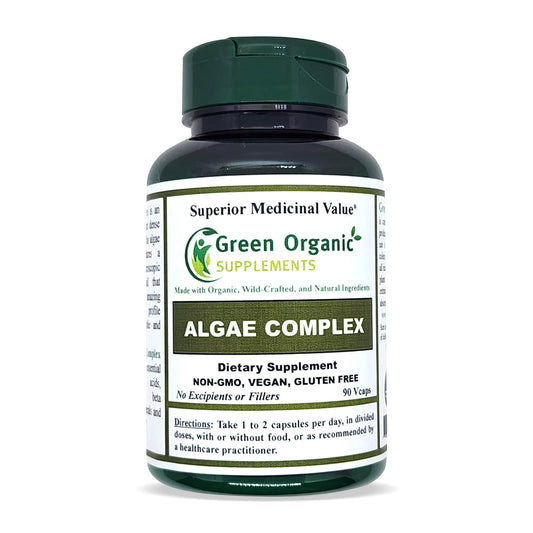 Green Organic Supplements Algae & Seaweed Blend Capsules, 90 VCaps