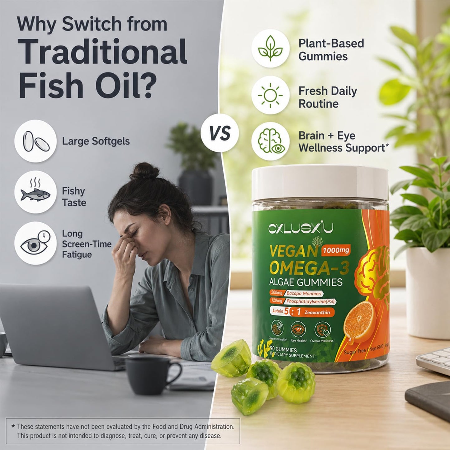 Cxlusxiu Omega 3 Capsule, 90 Count