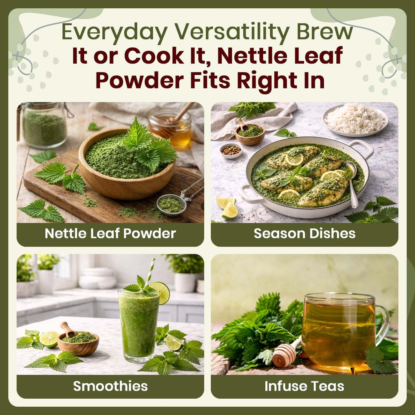 Organic Way Nettle Leaf Powder, 16 oz