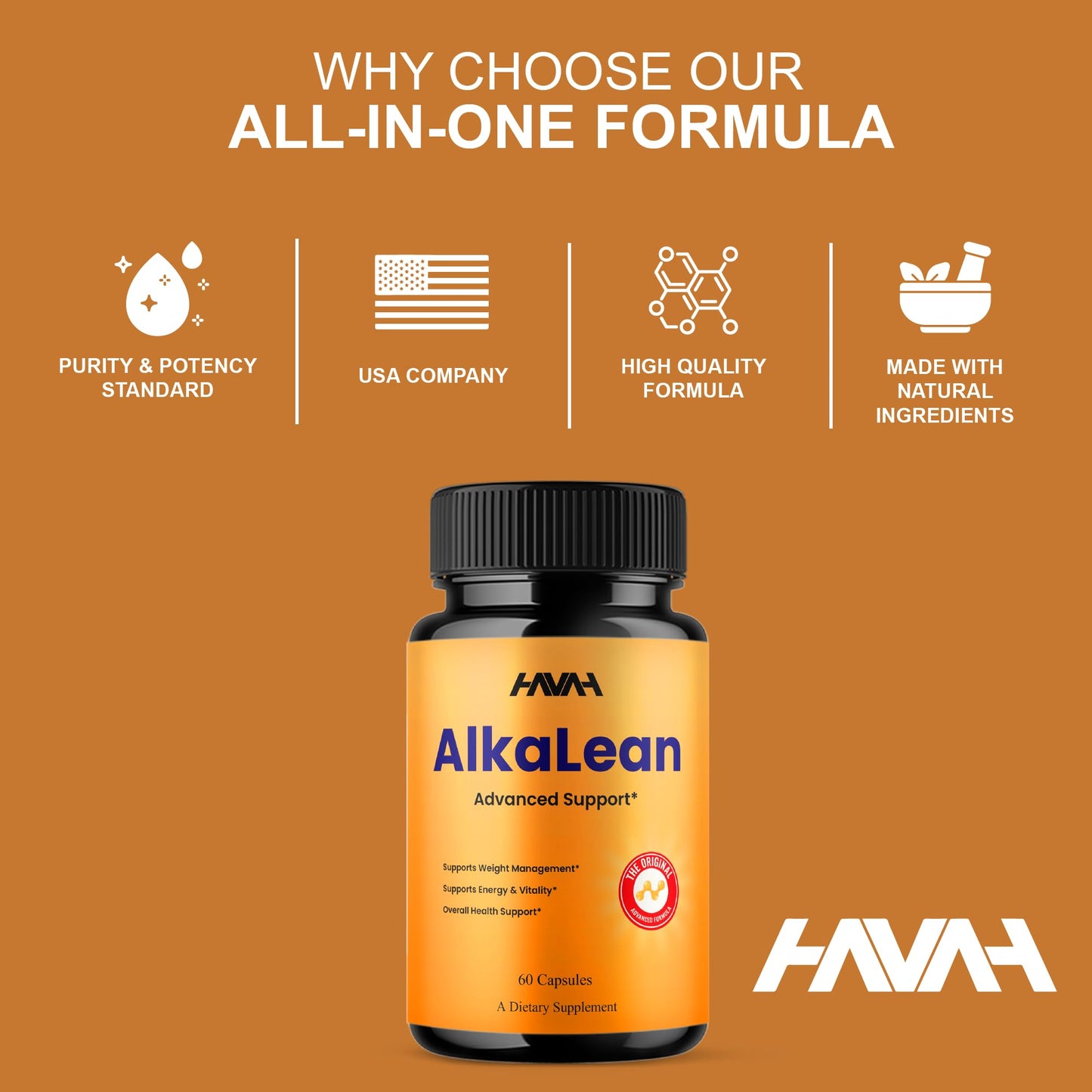 Havah Alkalean Advanced Support Capsules, 120 Capsules