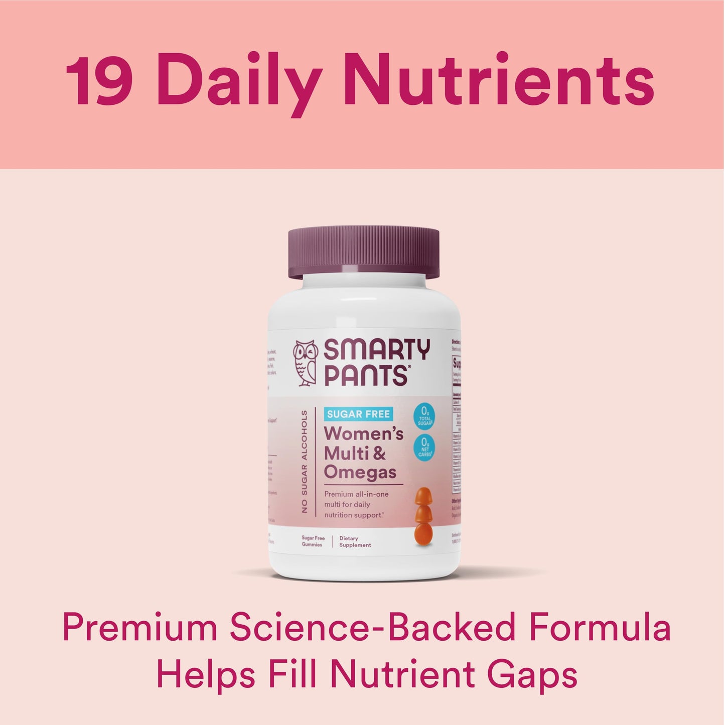 SmartyPants Women's Multivitamin Gummies, 60 Count