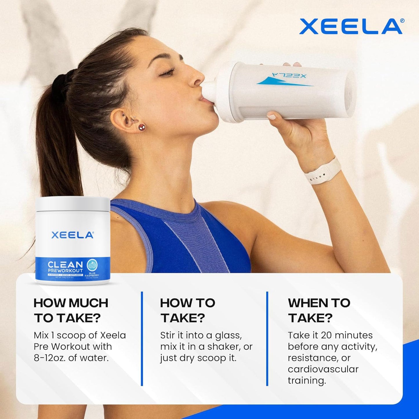 XEELA Pre Workout Powder 7.84 Ounce