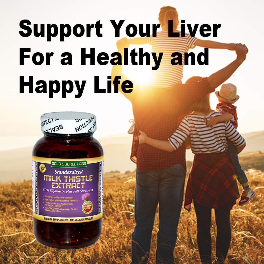 Gold Source Labs Milk Thistle Capsules, 180 Capsules