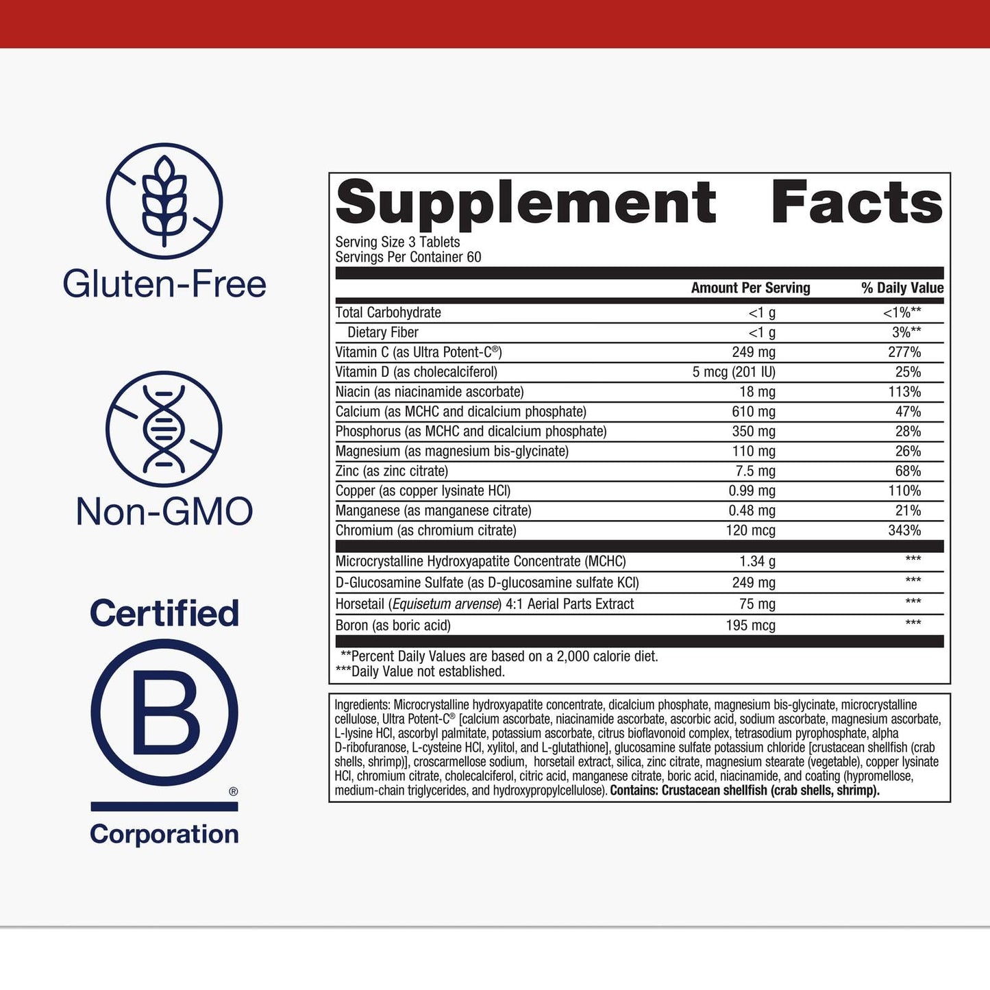Metagenics Bone Builder Active 180 Tablets