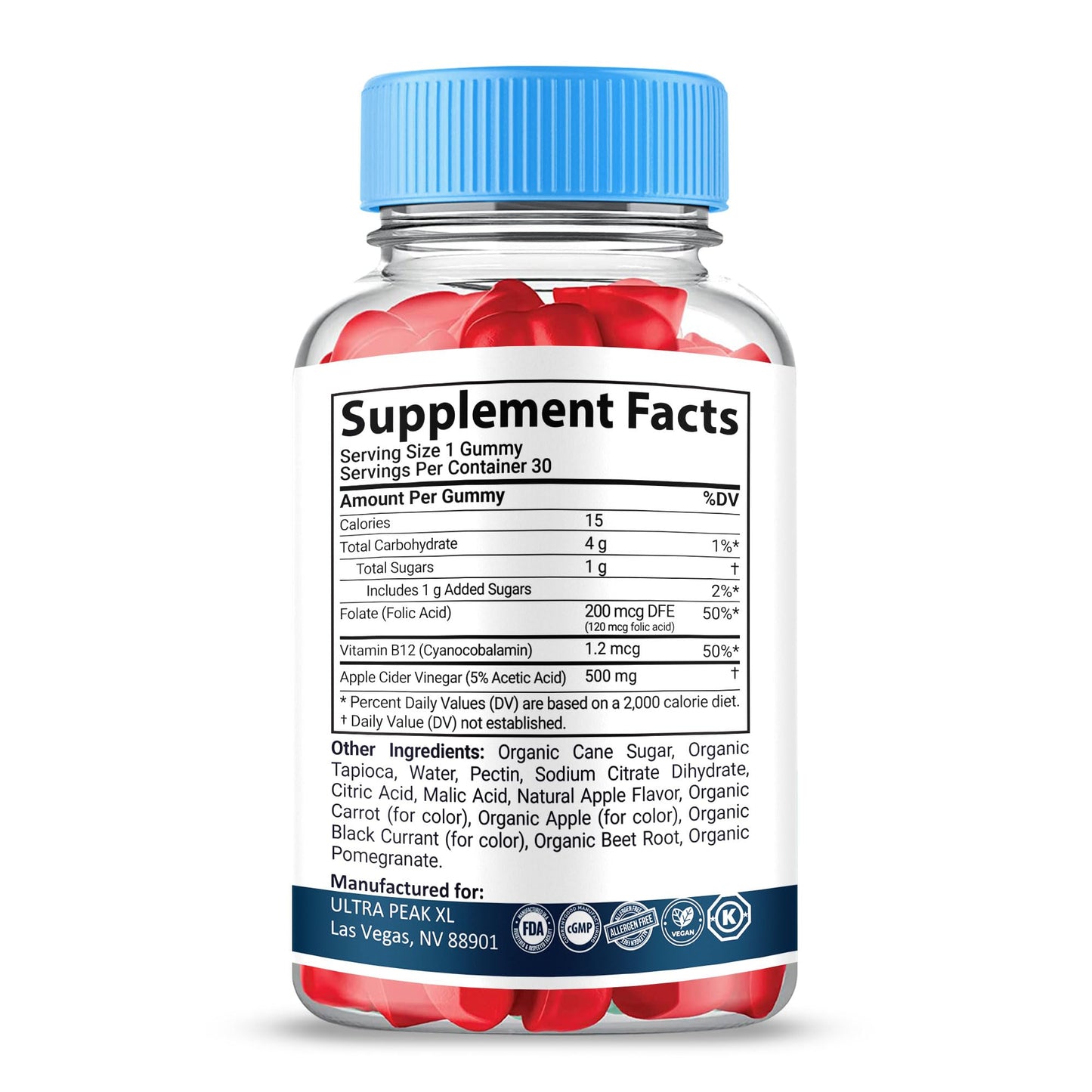 Shark Labs Ultra Peak XL Gummies 30 Count