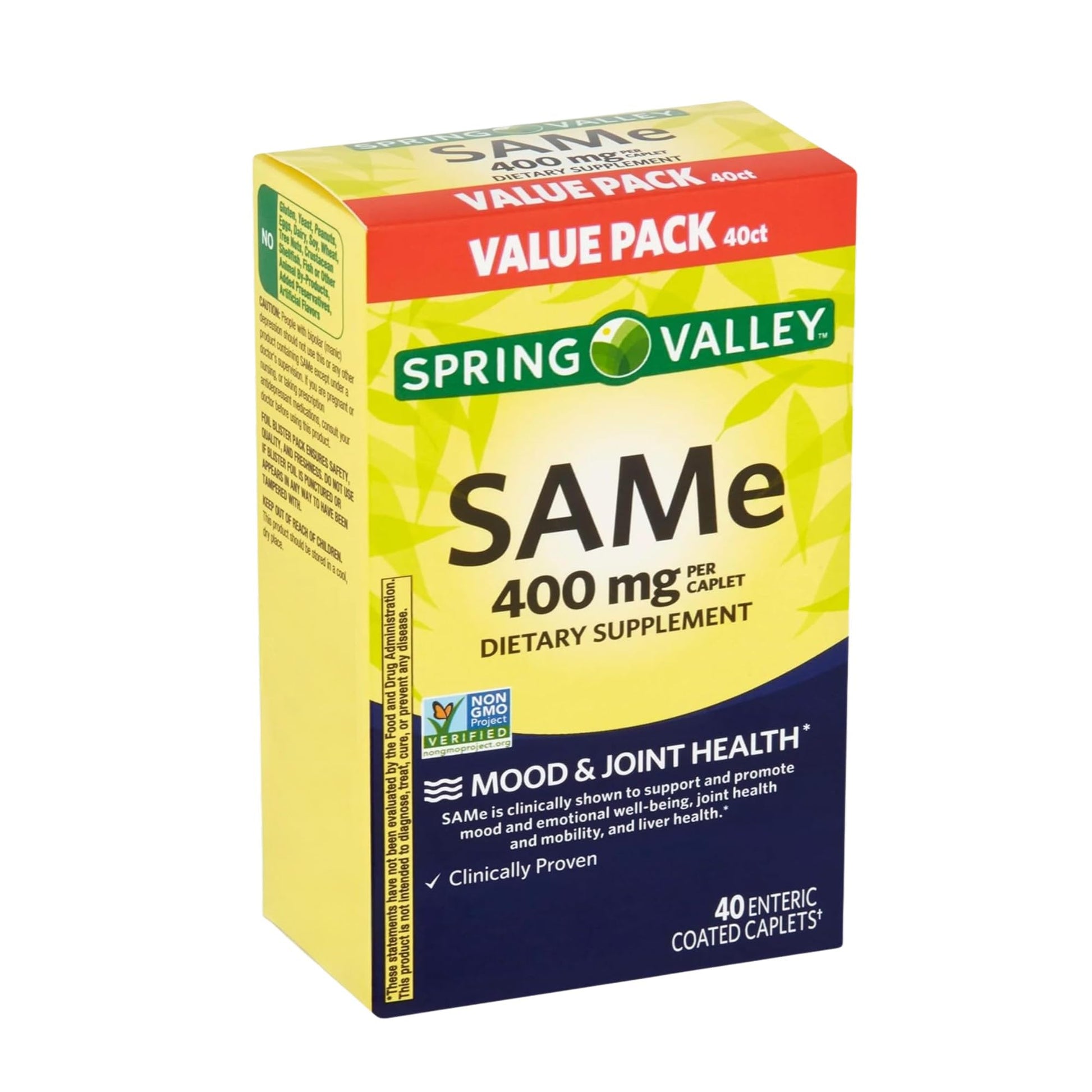 Unique Bundle Store SAM-e 400mg Caplets, 40 Count