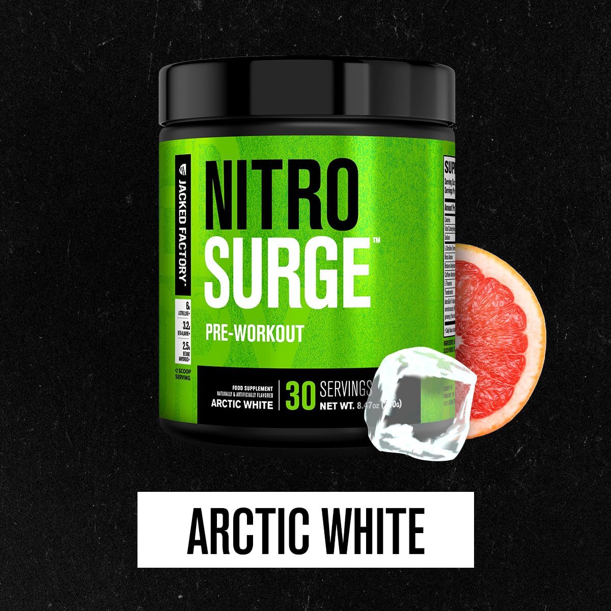 Jacked Factory NITROSURGE Pre Workout Supplement Powder, 30 Servings