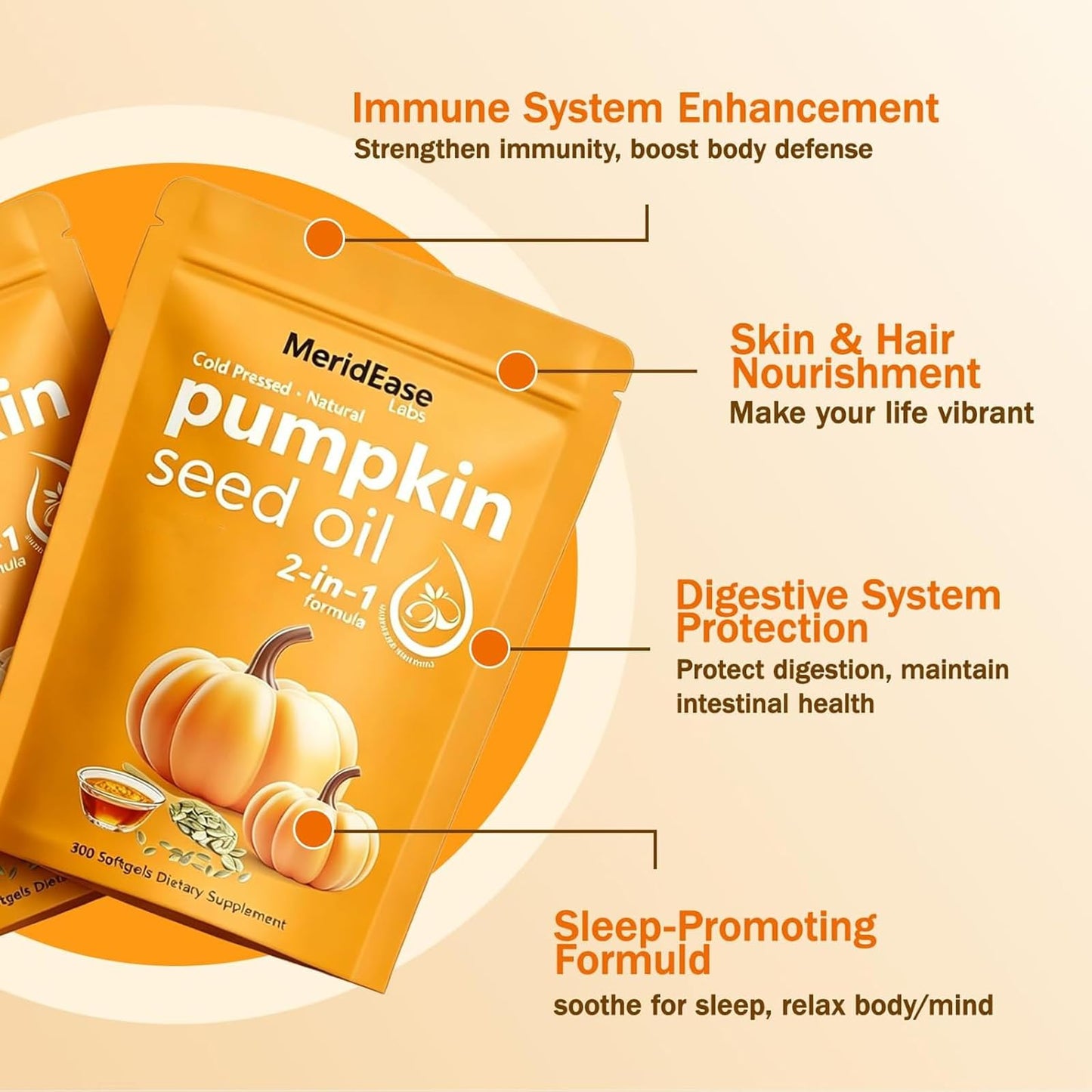 neurocept Pumpkin Seed Oil with Saw Palmetto Extract Gummies, 300 Count